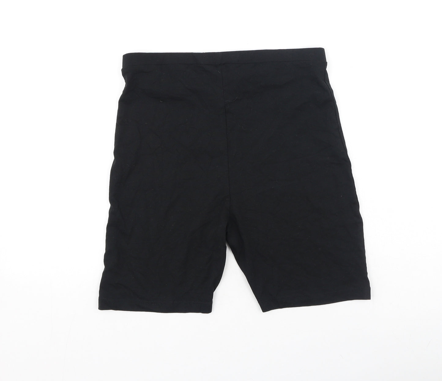 Primark Womens Black  Cotton Sweat Shorts Size S L6 in Regular