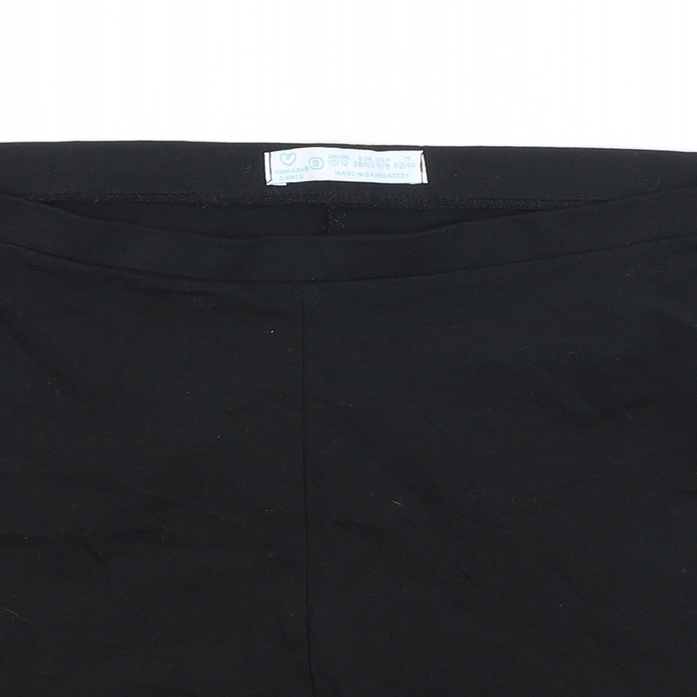 Primark Womens Black  Cotton Sweat Shorts Size S L6 in Regular