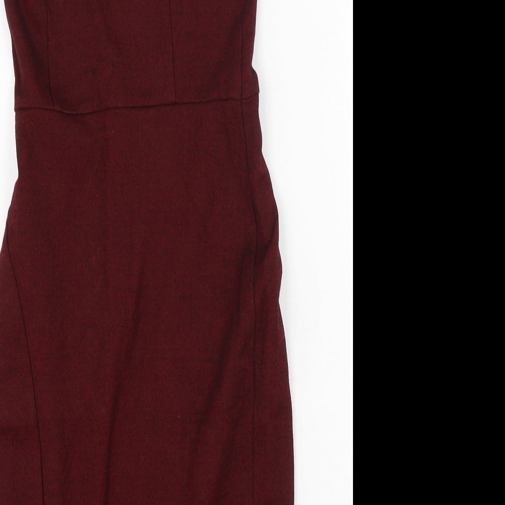 FOREVER 21 Womens Red  Polyester Bodycon  Size S  Off the Shoulder