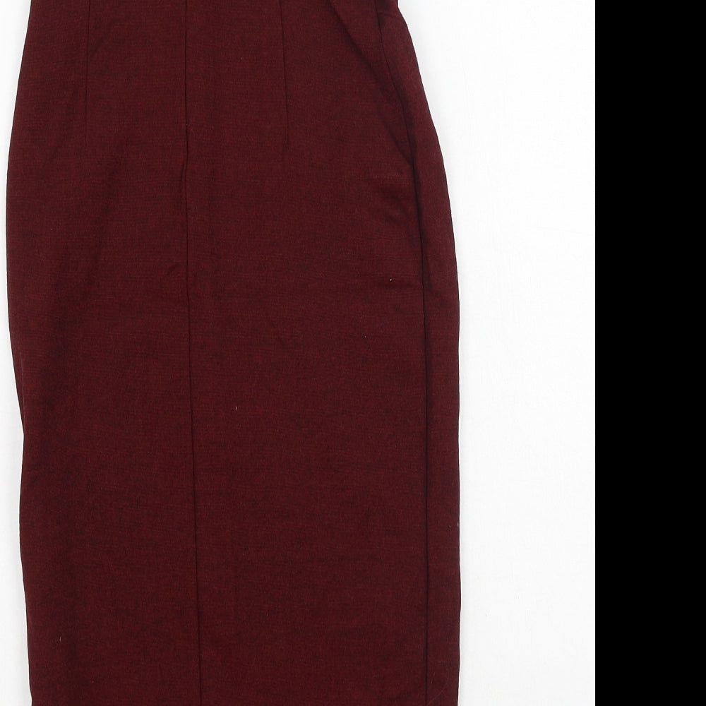FOREVER 21 Womens Red  Polyester Bodycon  Size S  Off the Shoulder