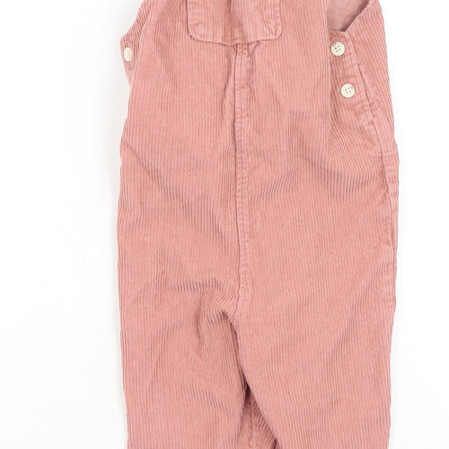 H&M Girls Pink  Cotton Dungaree One-Piece Size 2-3 Years