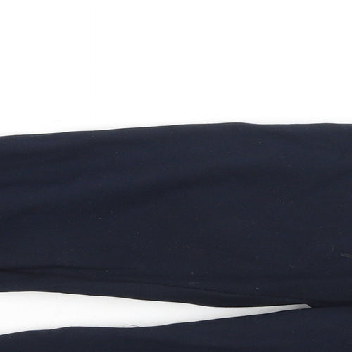 saviour Womens Blue  Viscose Jegging Trousers Size 8 L30 in Regular