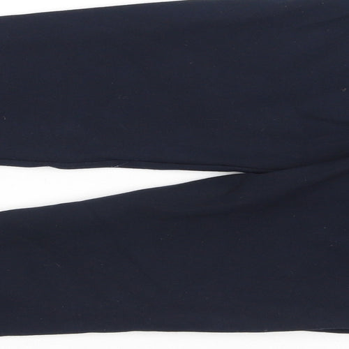 saviour Womens Blue  Viscose Jegging Trousers Size 8 L30 in Regular