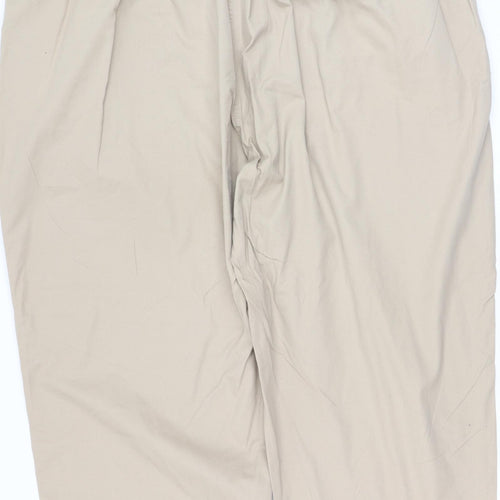 Pegasus Mens Beige  Cotton Chino Trousers Size 4XL L32 in Regular