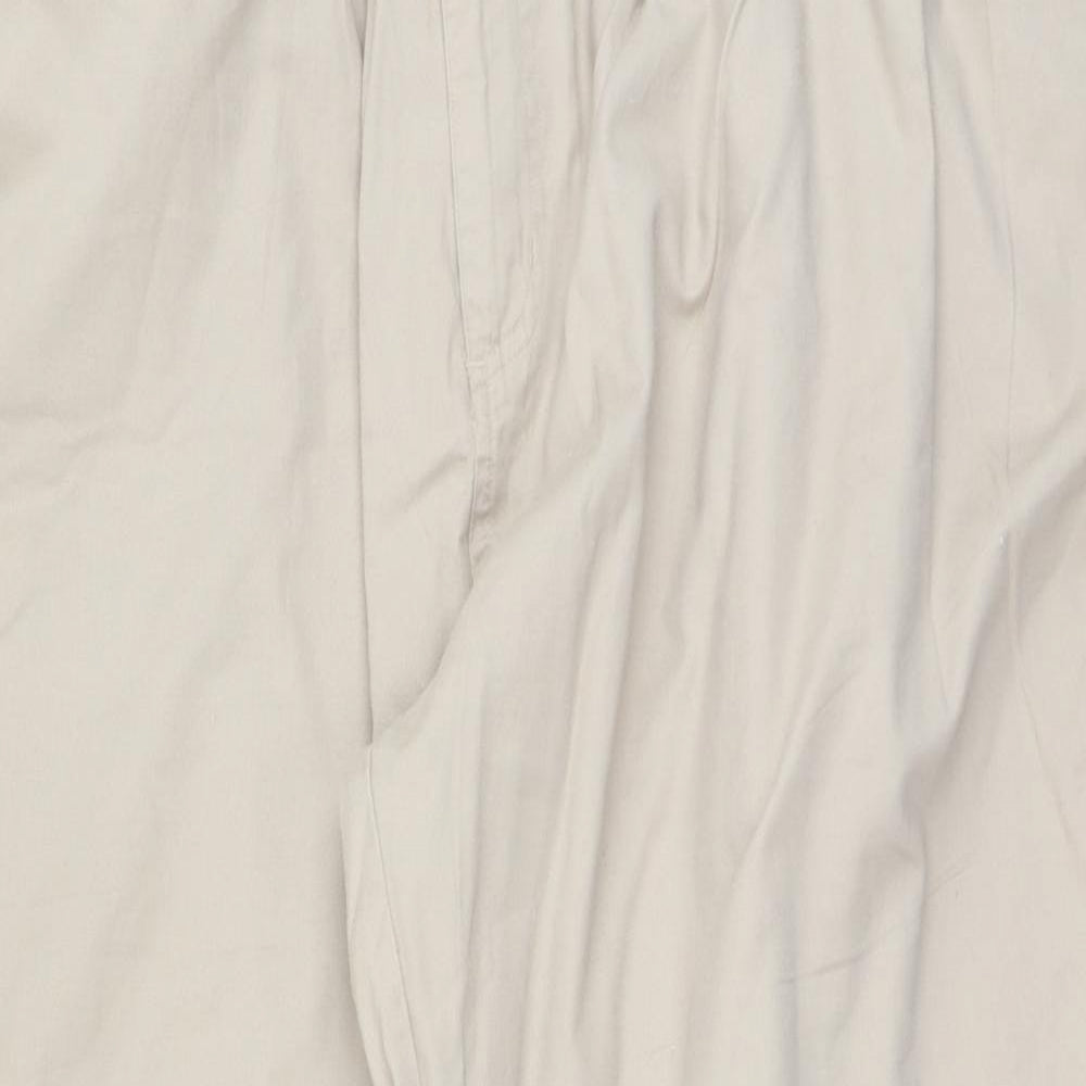Pegasus Mens Beige  Cotton Chino Trousers Size 4XL L32 in Regular