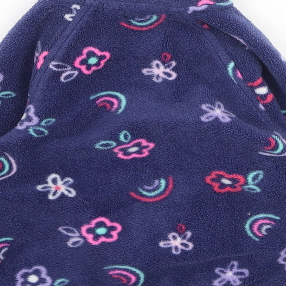 Dunnes Stores Girls Multicoloured Geometric Polyester Full Zip Jumper Size 12-18 Months