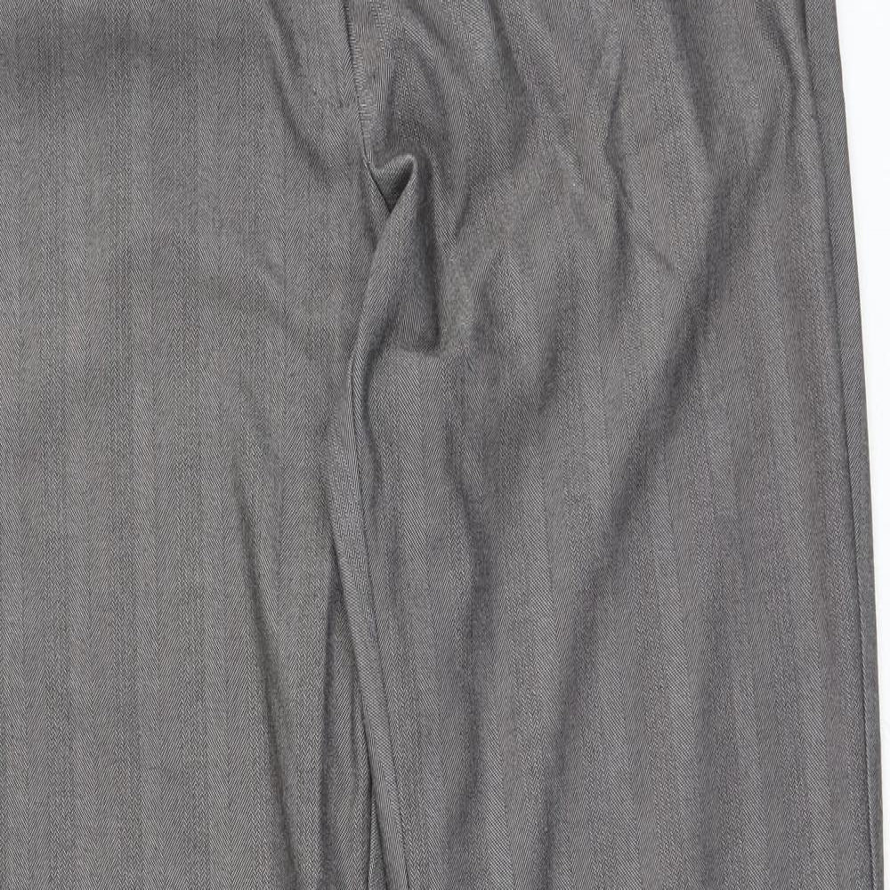 New Look Womens Brown  Polyester Trousers  Size 12 L28 in Regular