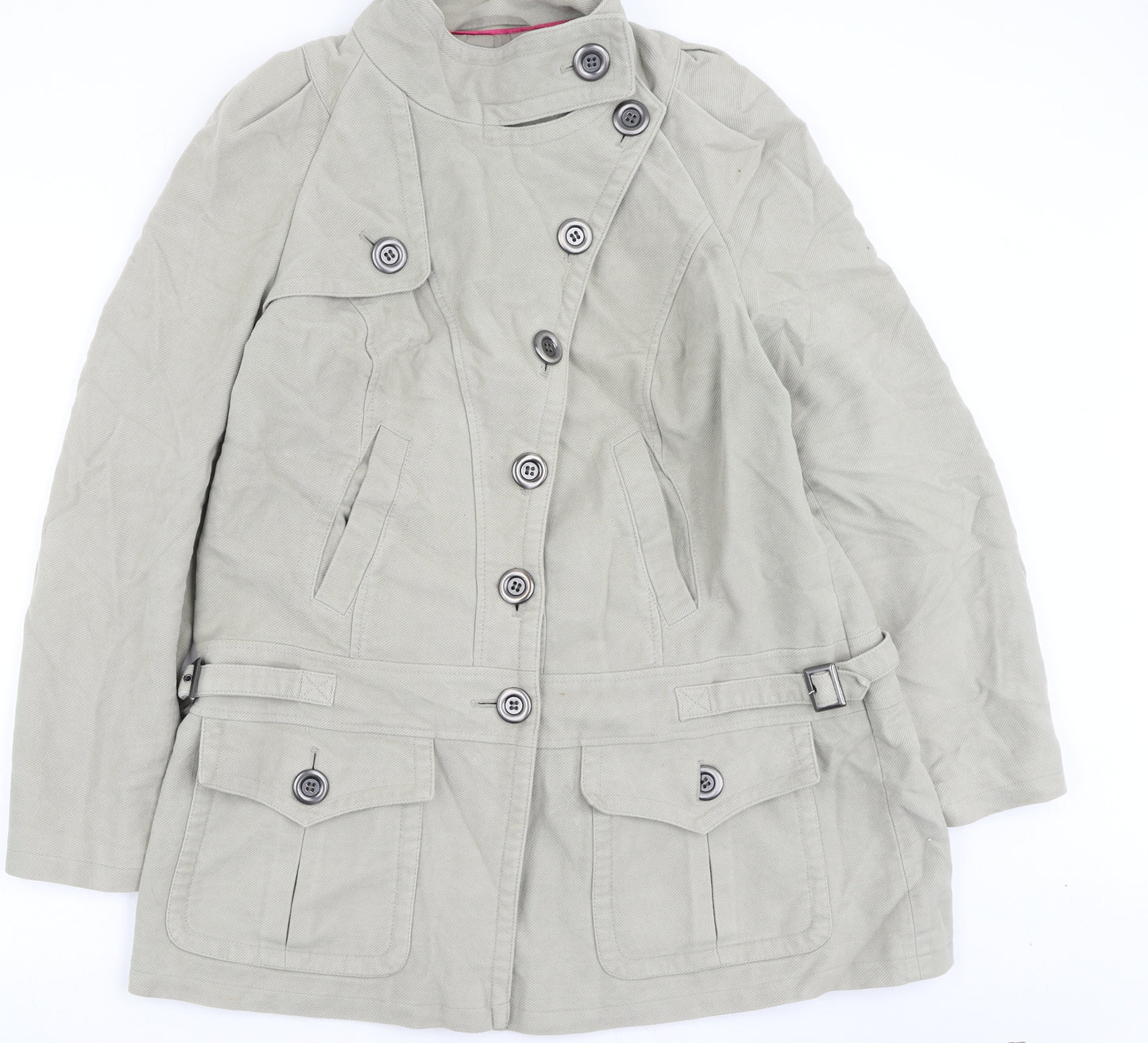 NEXT Womens Beige   Trench Coat Coatigan Size 18