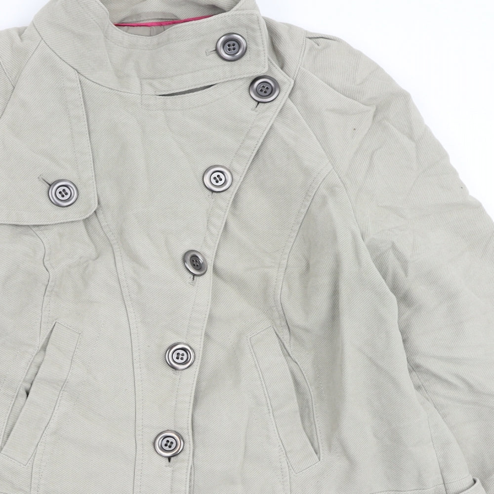 NEXT Womens Beige   Trench Coat Coatigan Size 18