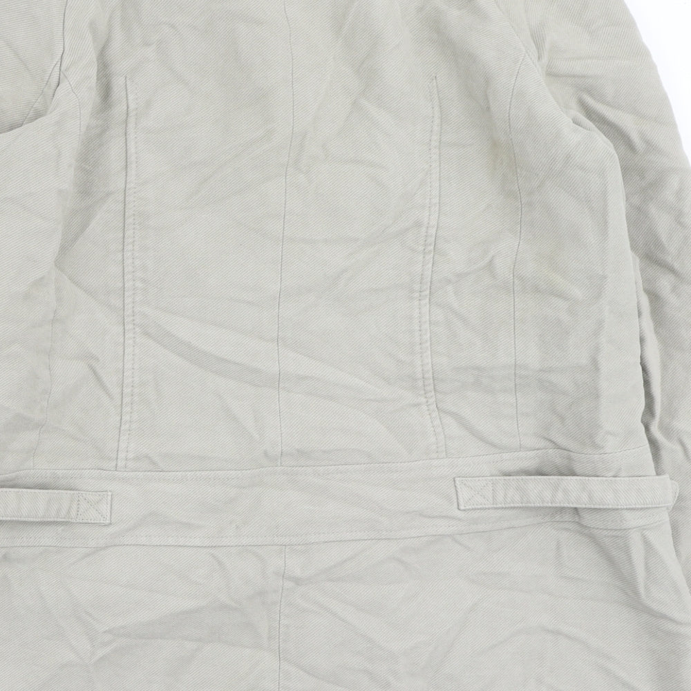 NEXT Womens Beige   Trench Coat Coatigan Size 18