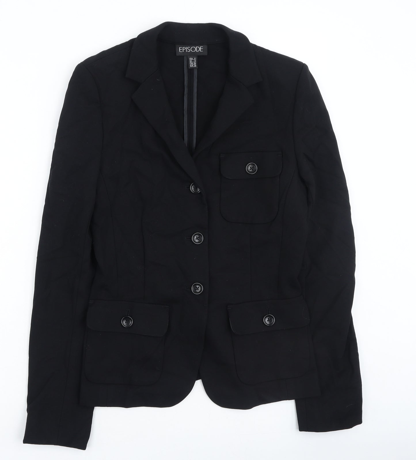 Episode Womens Black   Jacket  Size 8