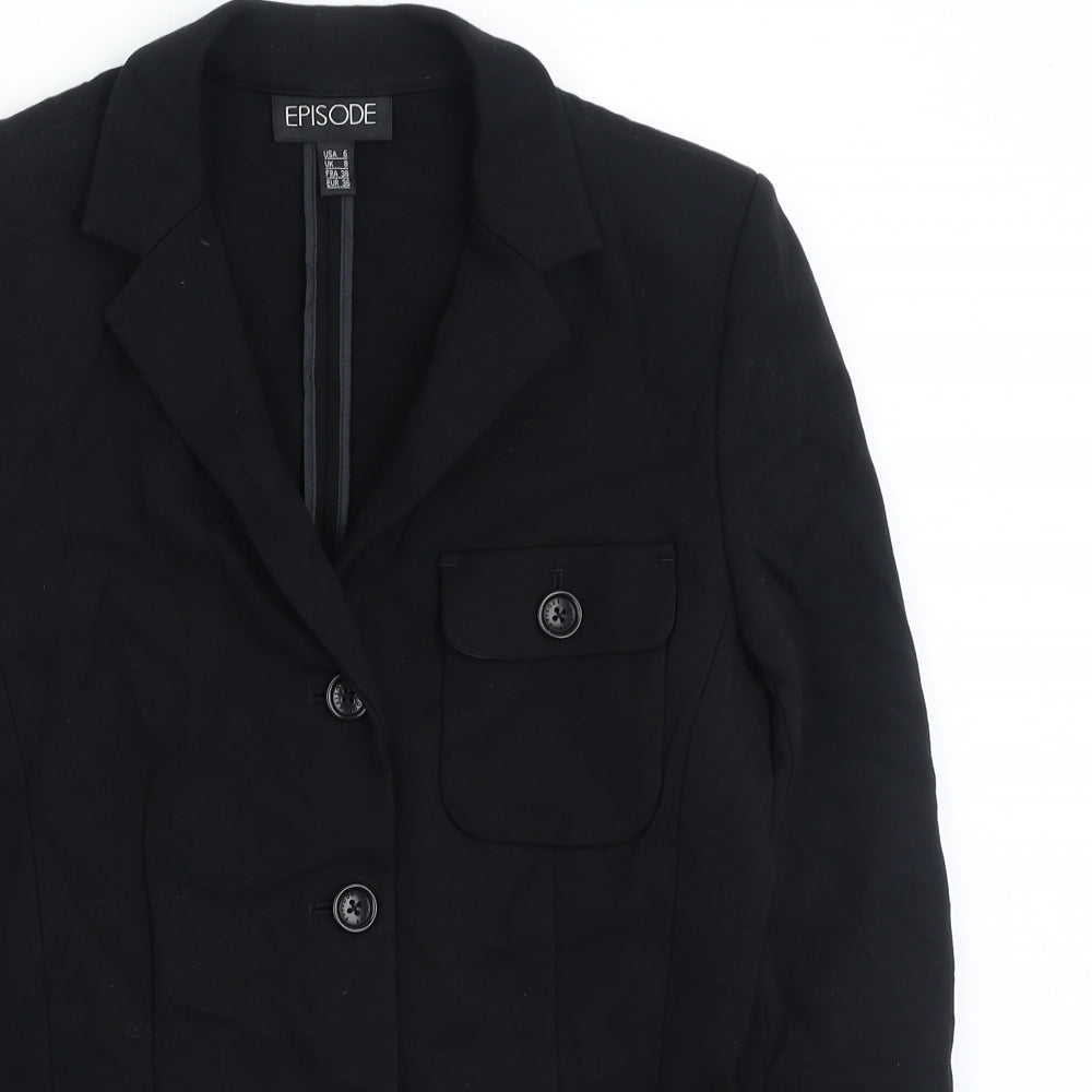 Episode Womens Black   Jacket  Size 8