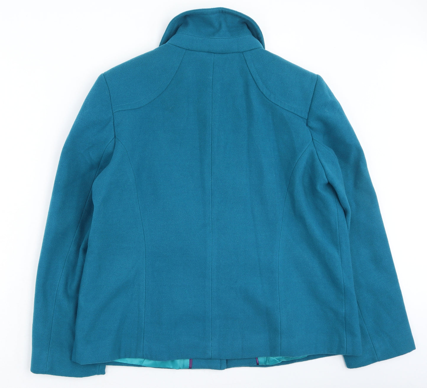 BM Womens Green   Trench Coat Coatigan Size 16