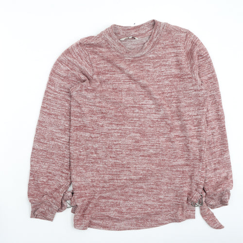 NEXT Womens Red Round Neck  Viscose Pullover Jumper Size 8
