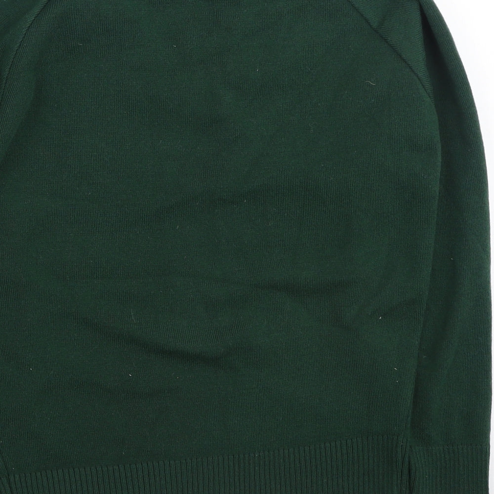 Banner Mens Green V-Neck  Acrylic Pullover Jumper Size M