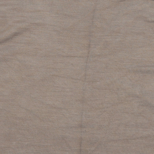 Damart Womens Brown V-Neck  Acrylic Cardigan Jumper Size S
