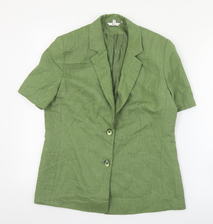 Klass Womens Green Jacket Size 12 Button