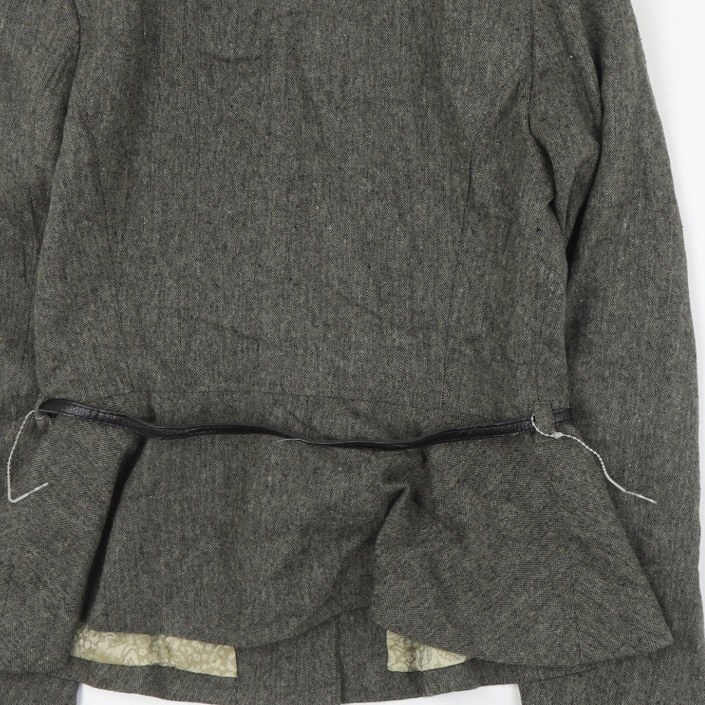 Primark Womens Grey   Jacket Blazer Size 12  Button