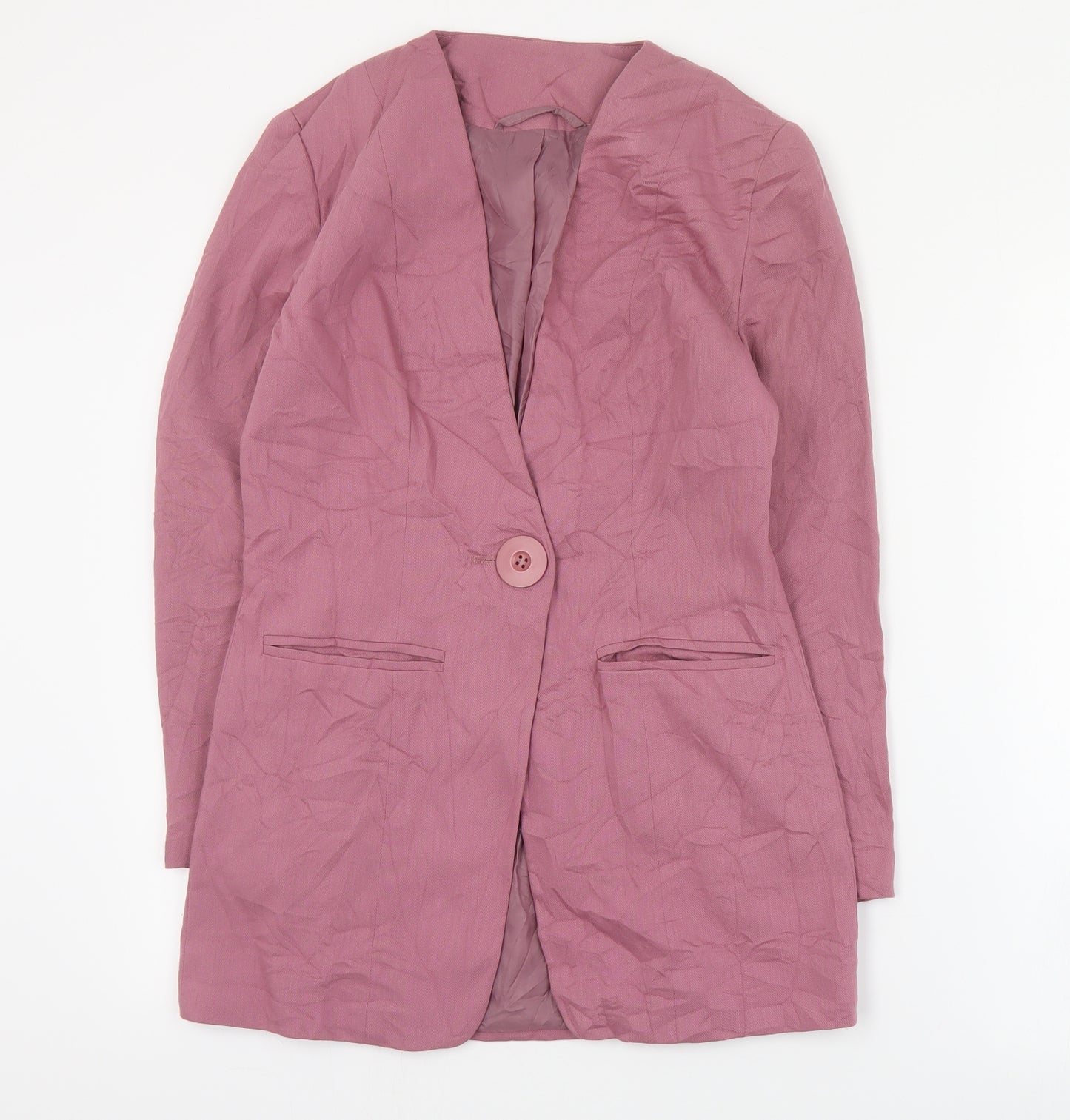 New Fast Womens Pink   Jacket Blazer Size 10  Button