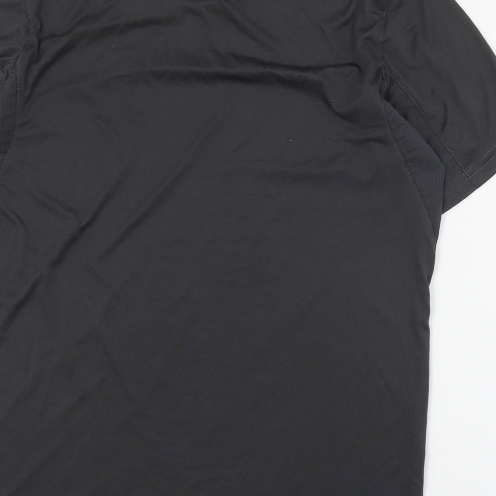 DECATHLON Mens Grey  Polyamide Pullover T-Shirt Size L Round Neck Pullover - Quechua