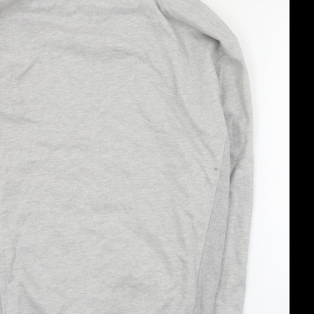 Crosshatch Mens Grey  Cotton Pullover Hoodie Size XL