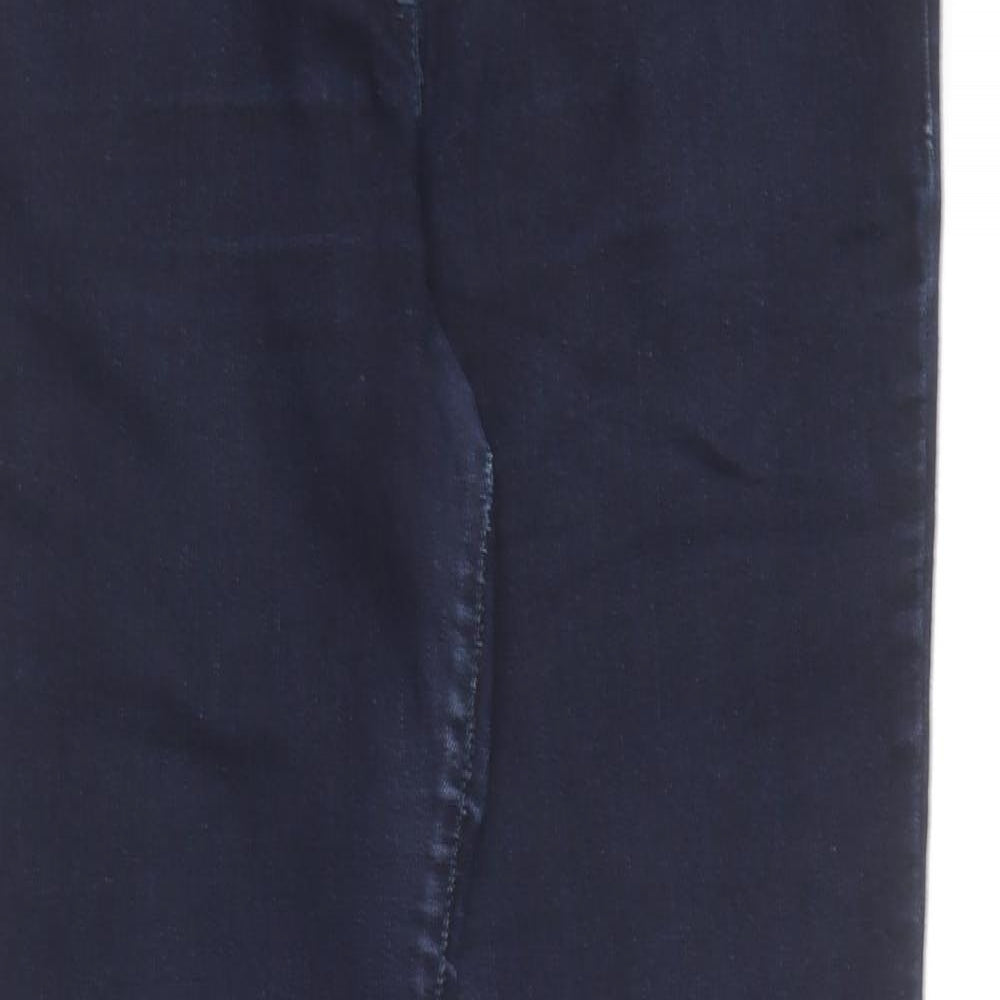River Island Womens Blue  Cotton Bootcut Jeans Size 14 L29 in Regular