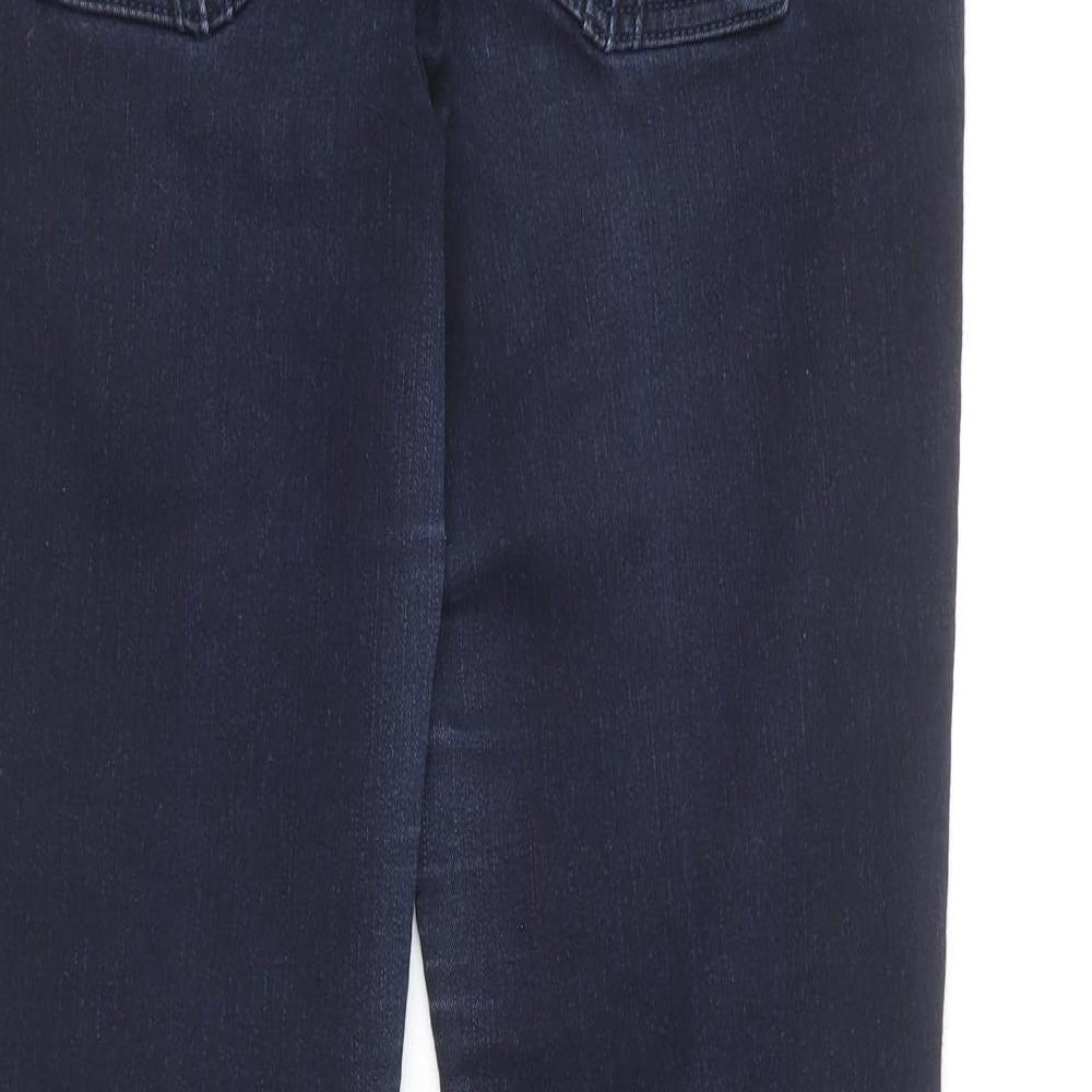 River Island Womens Blue  Cotton Bootcut Jeans Size 14 L29 in Regular