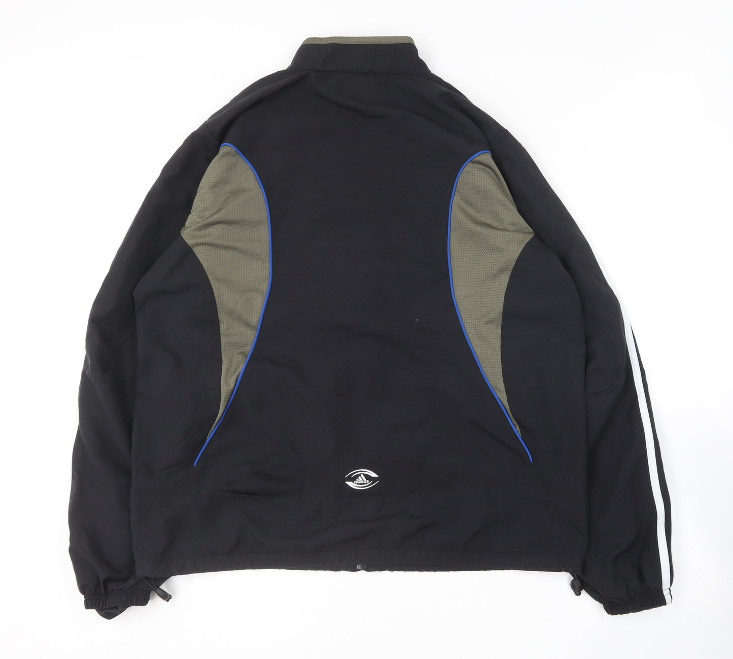 adidas Mens Black  Polyester Full Zip Sweatshirt Size L   - All Blacks Rugby