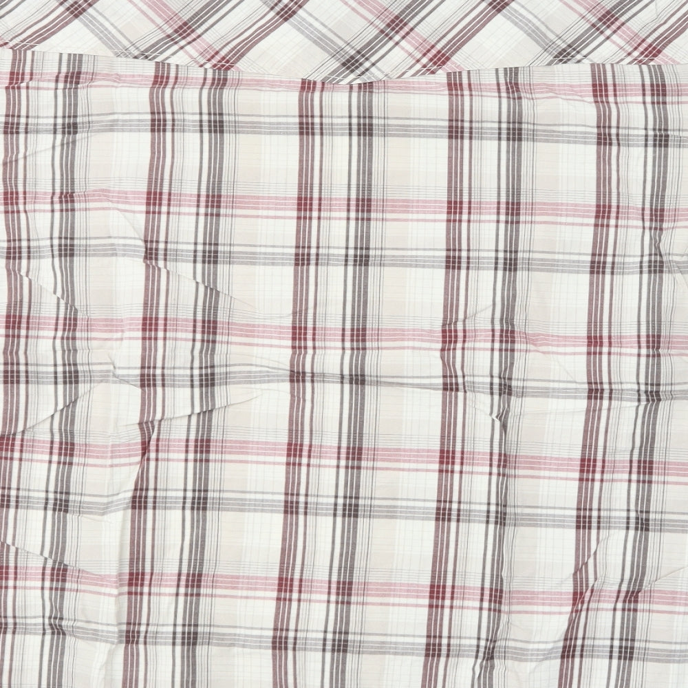 Preworn Mens Multicoloured Plaid Cotton  Button-Up Size XL Collared