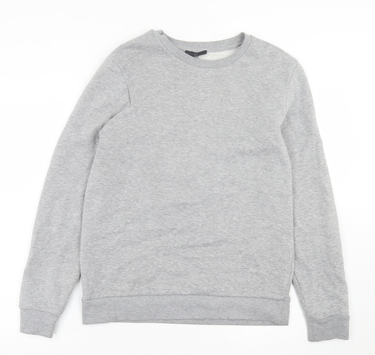 River Island Mens Grey  Cotton Pullover Sweatshirt Size S