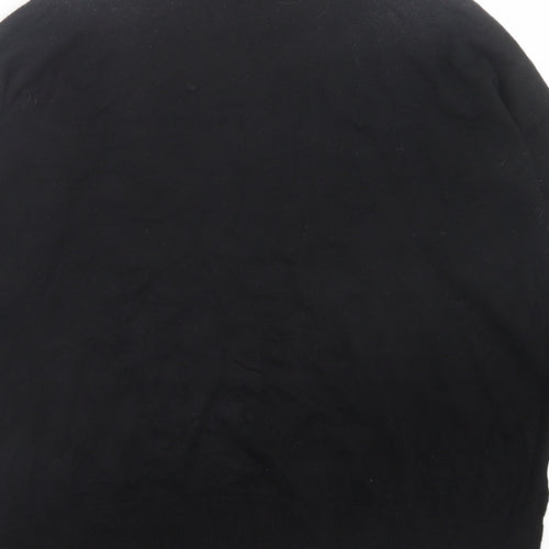 F&F Womens Black High Neck  Viscose Pullover Jumper Size 12