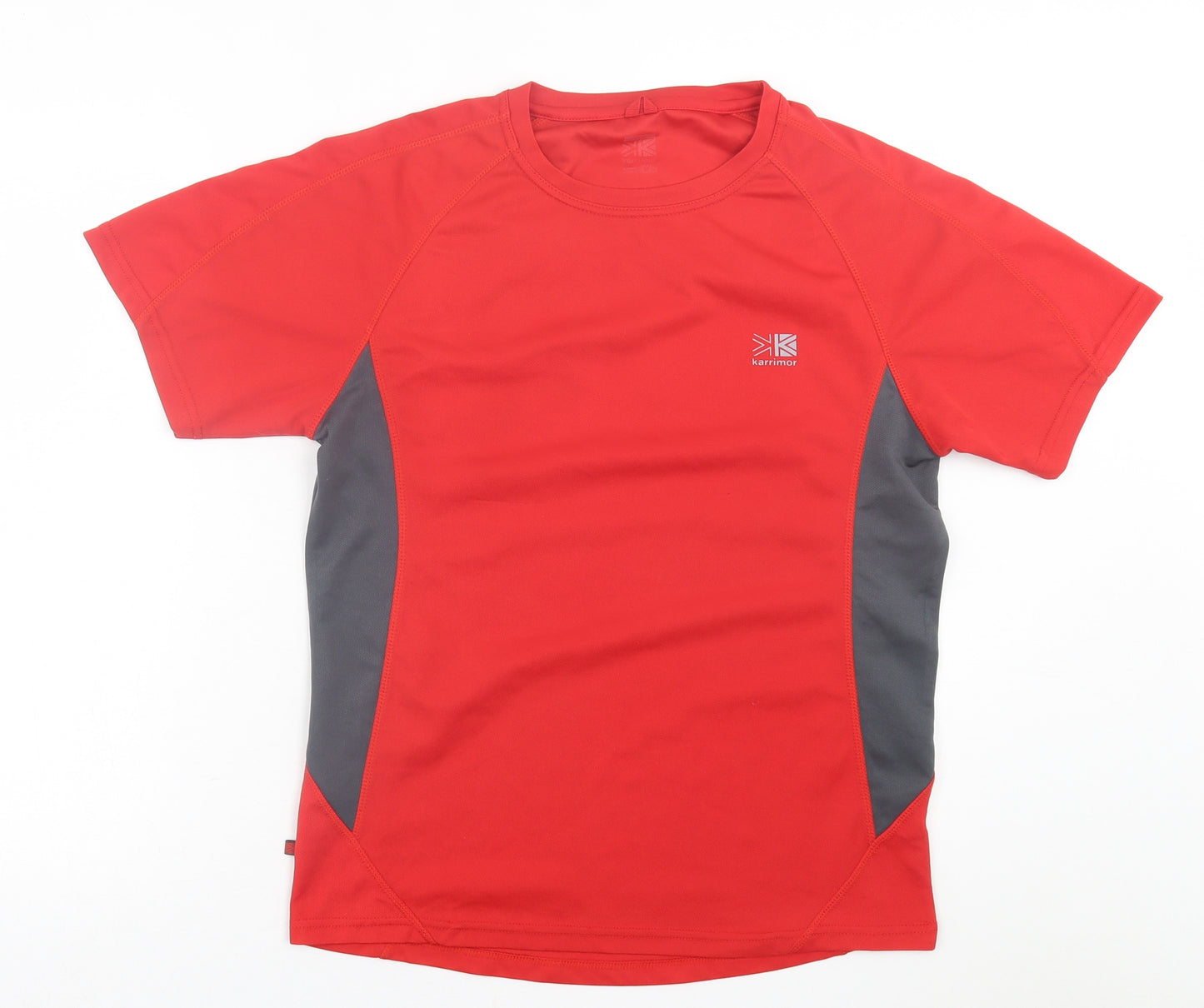 Karrimor Mens Red  Polyester Basic T-Shirt Size M Crew Neck Pullover