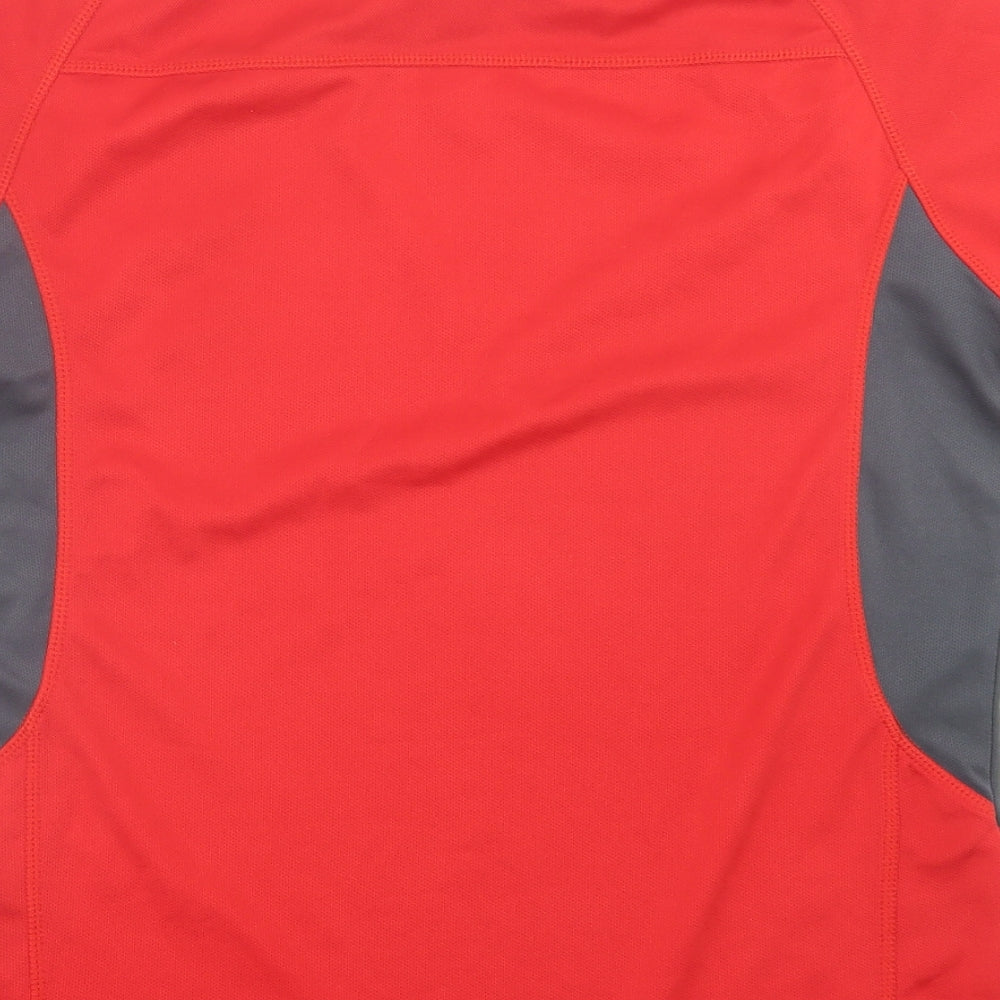 Karrimor Mens Red  Polyester Basic T-Shirt Size M Crew Neck Pullover