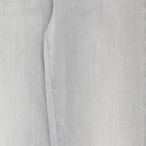 RJR.John Rocha Womens Grey  Cotton Straight Jeans Size 12 L30 in Regular Button