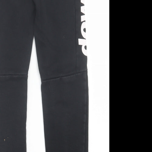 athletic dept Boys Black  Cotton Jogger Trousers Size 9 Months  Regular Tie
