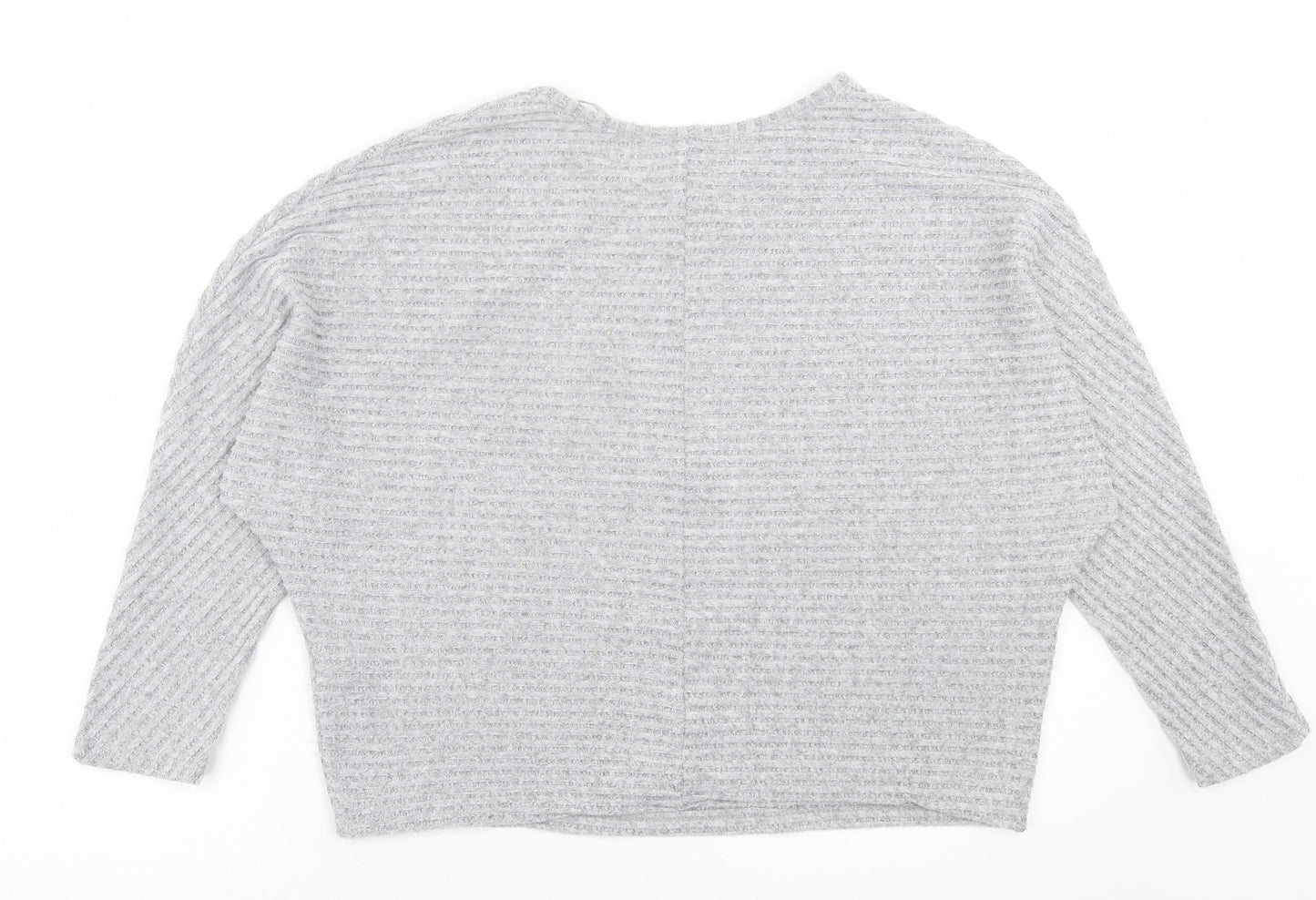 Primark Womens Grey  Polyester Basic T-Shirt Size S Crew Neck