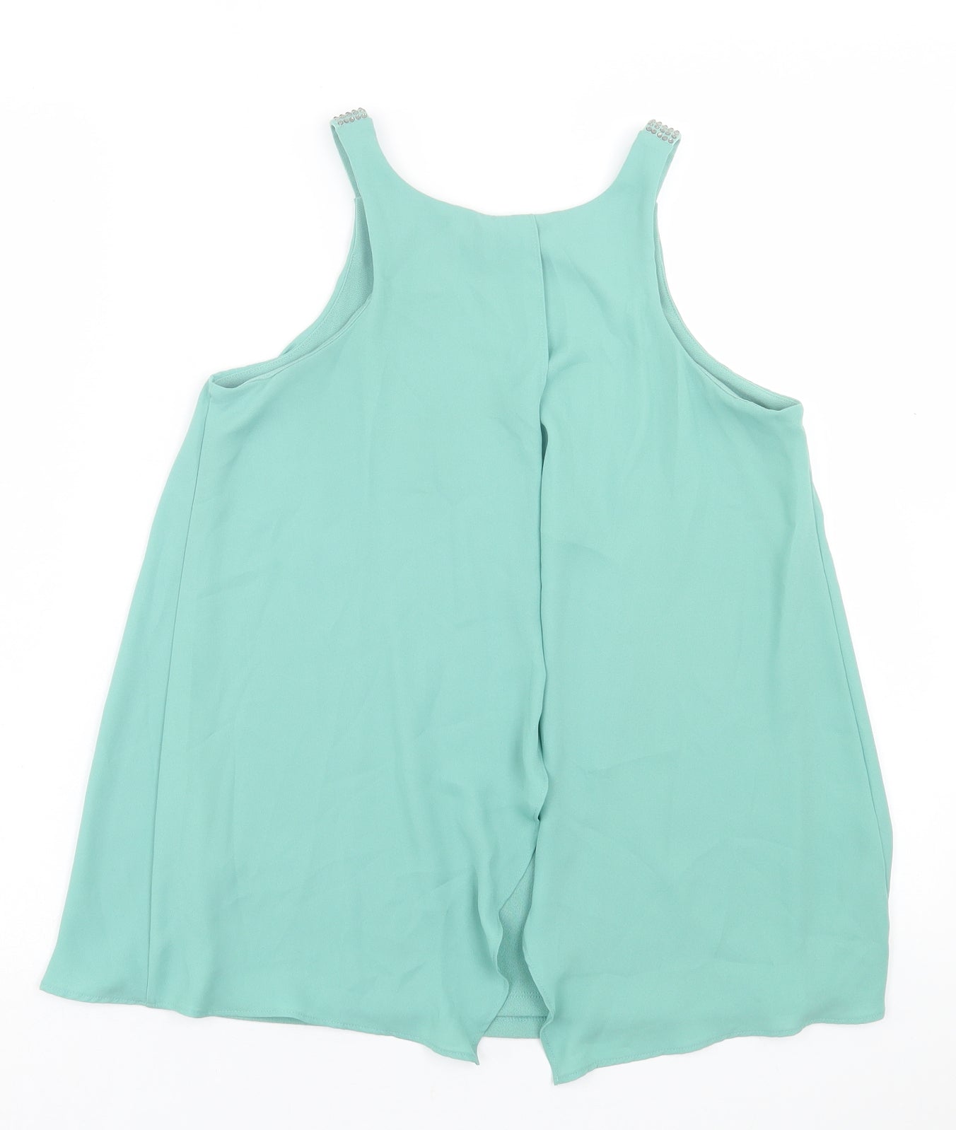 NEXT Womens Green  Polyester Basic Tank Size 6 Crew Neck