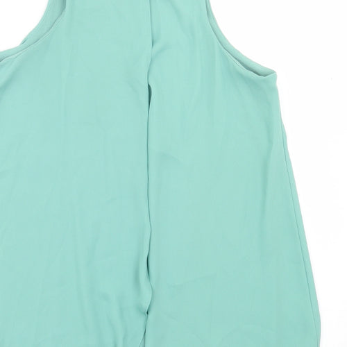 NEXT Womens Green  Polyester Basic Tank Size 6 Crew Neck