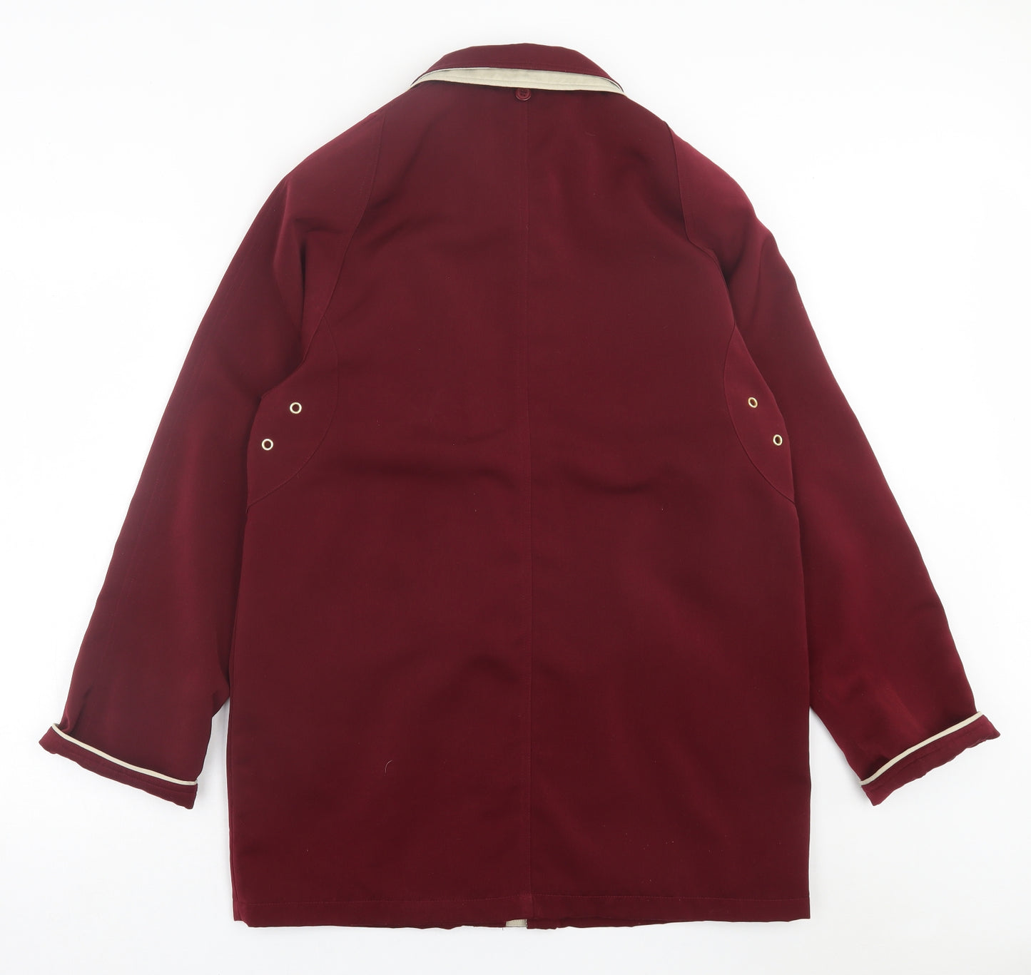David Barry Womens Red   Jacket Coat Size 12  Zip