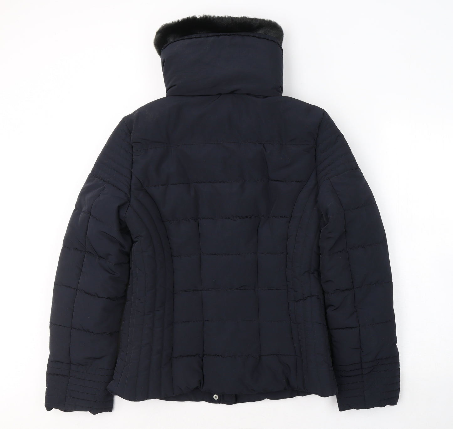Dunnes Stores Womens Blue   Puffer Jacket Coat Size 14  Zip