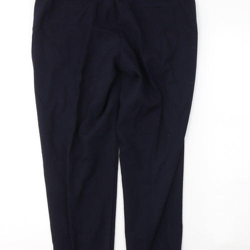 Savida Womens Blue  Polyester Trousers  Size 10 L25 in Regular