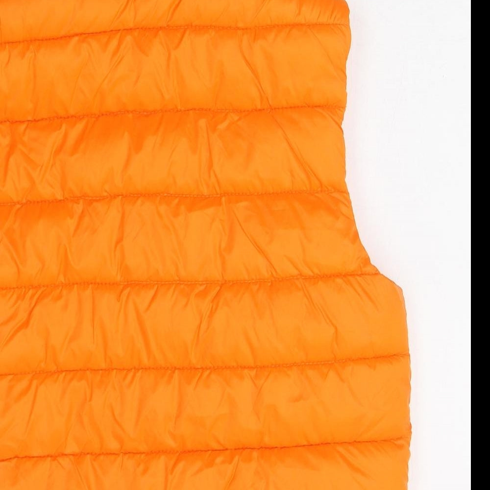 Primark Womens Orange   Gilet Jacket Size S  Zip - neon orange