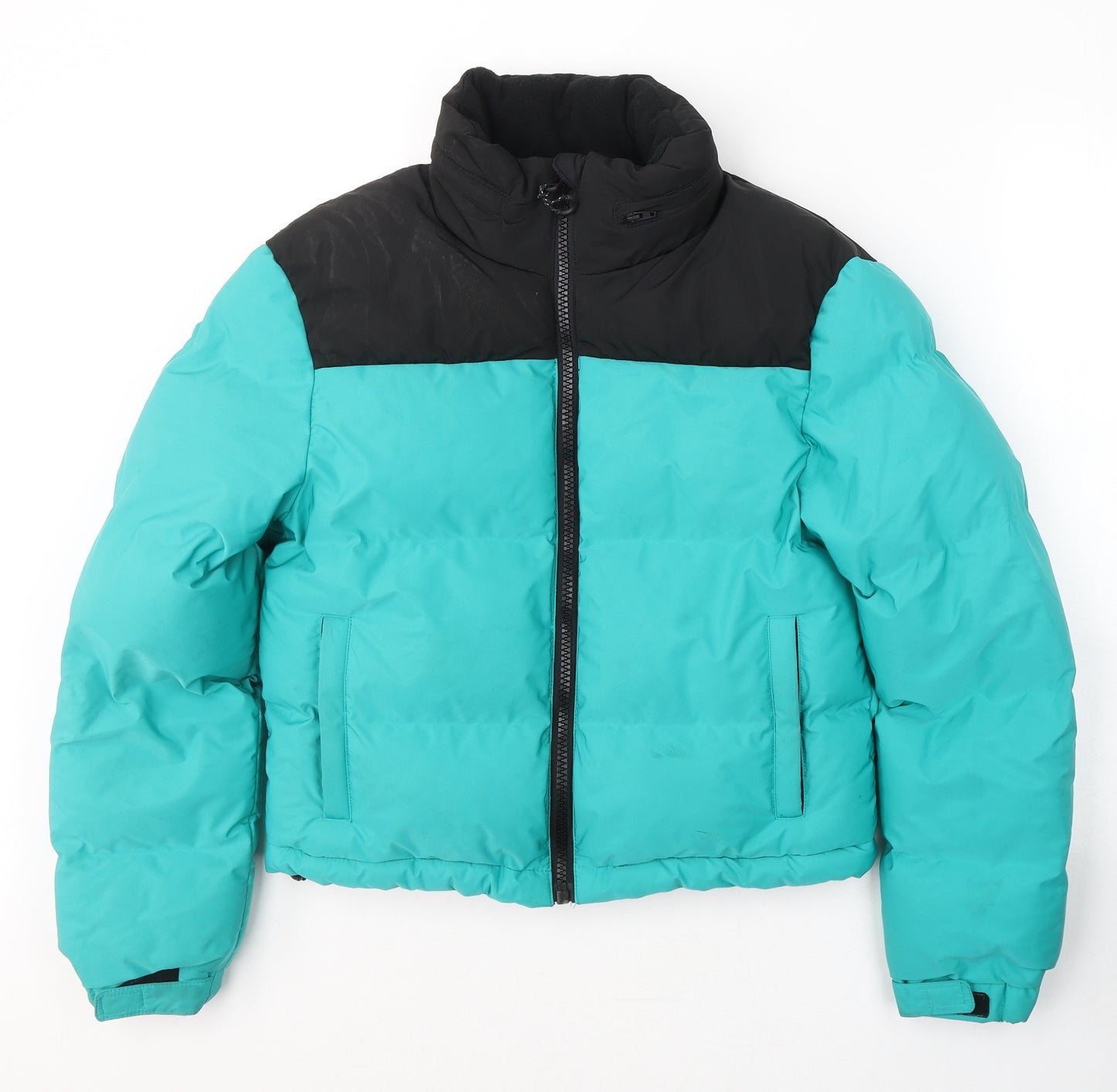 Primark Womens Blue   Puffer Jacket Coat Size XS  Zip