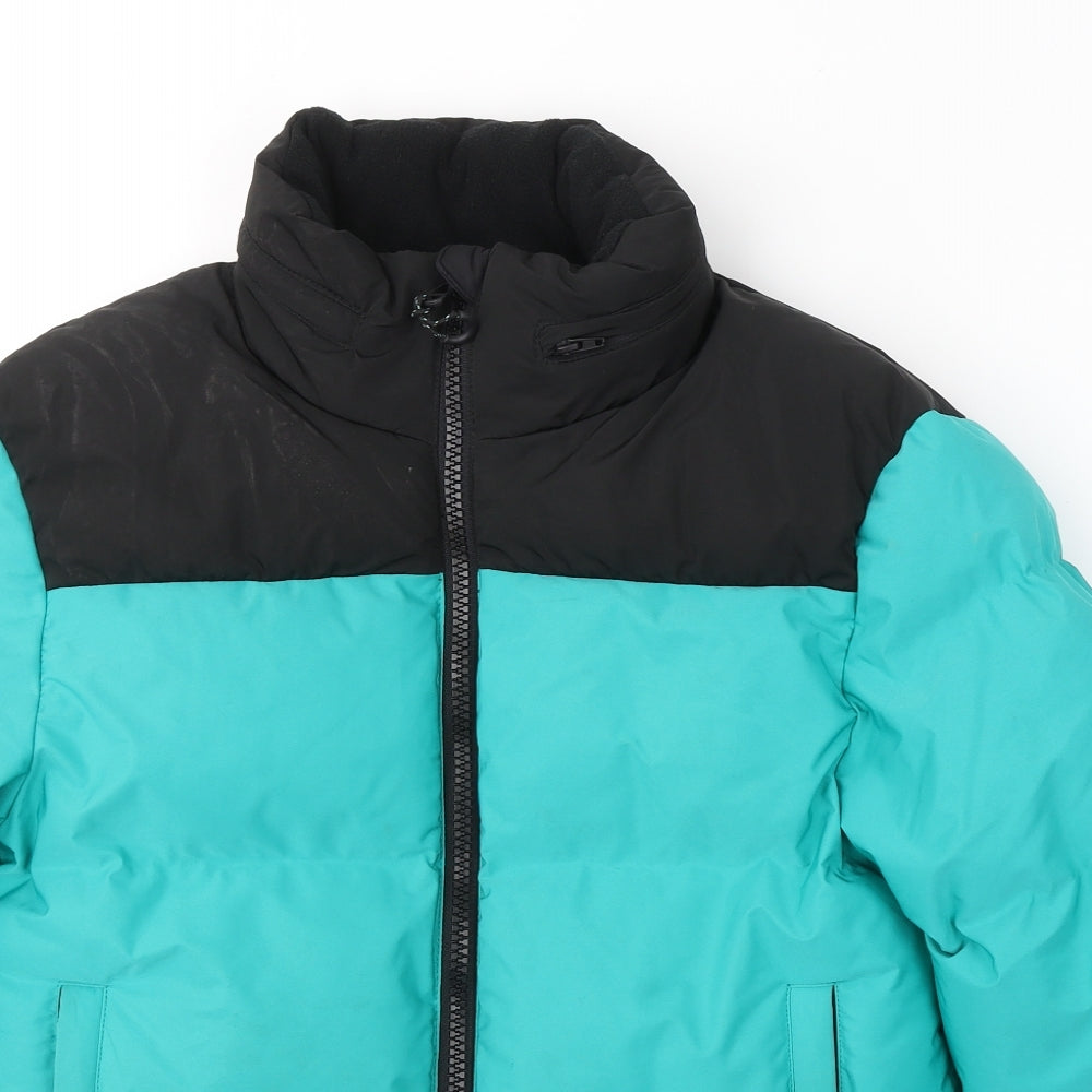 Primark Womens Blue   Puffer Jacket Coat Size XS  Zip