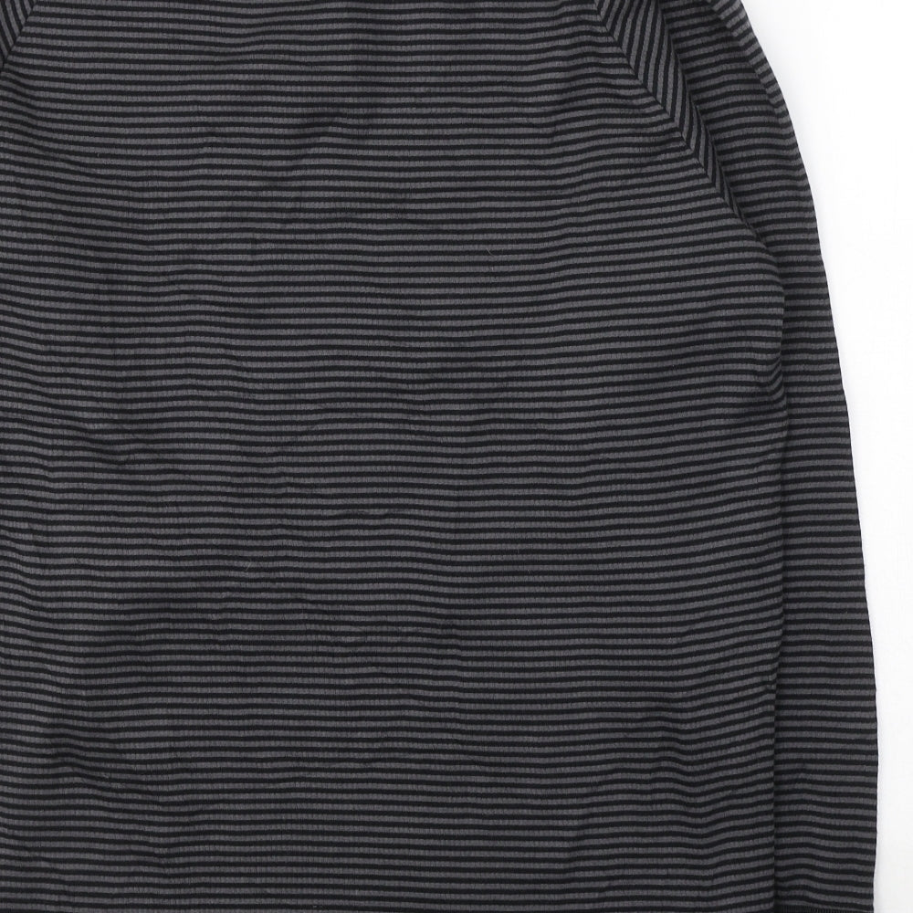 Marks and Spencer Mens Grey Round Neck  Cotton Pullover Jumper Size XL