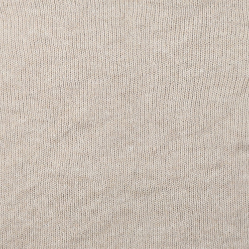NEXT Womens Beige Round Neck  Acrylic Pullover Jumper Size 10