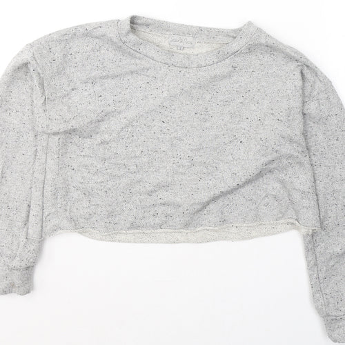Stitch & Pieces Womens Grey  Polyacrylate Fibre Pullover Sweatshirt Size S  Pullover