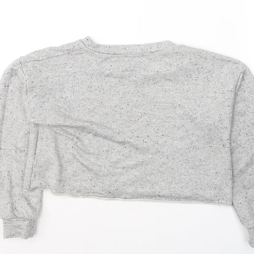 Stitch & Pieces Womens Grey  Polyacrylate Fibre Pullover Sweatshirt Size S  Pullover