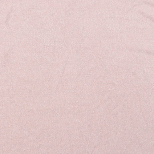 Preworn Womens Pink Round Neck  Viscose Pullover Jumper Size M