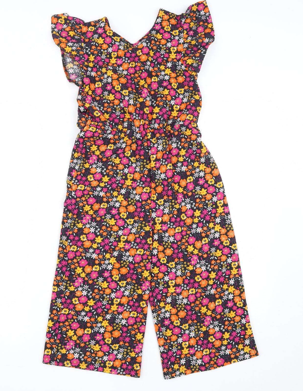 Matalan Girls Multicoloured Floral Polyester Playsuit One-Piece Size 9 Years